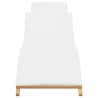 Transat de jardin Marron 198 x 55 x 58,5 cm Bois de teck massif 520761520761