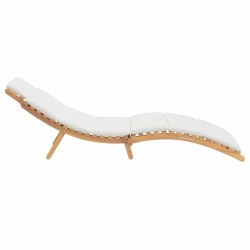 Transat de jardin Marron 198 x 55 x 58,5 cm Bois de teck massif 520761520761
