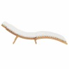 Transat de jardin Marron 198 x 55 x 58,5 cm Bois de teck massif 520761520761