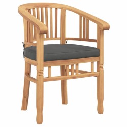 Chaise 2 pcs Marron 63 x 58 x 89 cm Bois de teck massif 520763520763