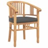 Chaise 2 pcs Marron 63 x 58 x 89 cm Bois de teck massif 520763520763
