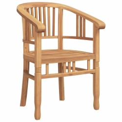 Chaise 2 pcs Marron 63 x 58 x 89 cm Bois de teck massif 520763520763