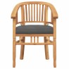 Chaise 2 pcs Marron 63 x 58 x 89 cm Bois de teck massif 520763520763