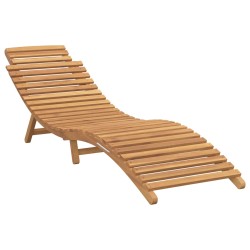 Transat de jardin Marron 198 x 55 x 58,5 cm Bois de teck massif 520764520764