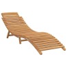 Transat de jardin Marron 198 x 55 x 58,5 cm Bois de teck massif 520764520764