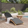 Transat de jardin Marron 198 x 55 x 58,5 cm Bois de teck massif 520764520764