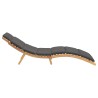 Transat de jardin Marron 198 x 55 x 58,5 cm Bois de teck massif 520764520764