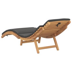 Transat de jardin Marron 198 x 55 x 58,5 cm Bois de teck massif 520764520764