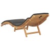 Transat de jardin Marron 198 x 55 x 58,5 cm Bois de teck massif 520764520764