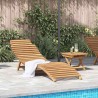 Transat 2 pcs Marron Bois de teck massif 520765520765