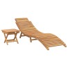 Transat 2 pcs Marron Bois de teck massif 520765520765