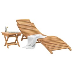 Transat 2 pcs Marron Bois de teck massif 520765520765