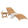 Transat 2 pcs Marron Bois de teck massif 520765520765