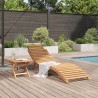 Transat 2 pcs Marron Bois de teck massif 520765520765