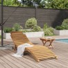 Transat Marron 198 x 55 x 58,5 cm Bois de teck massif 520767520767