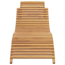 Transat Marron 198 x 55 x 58,5 cm Bois de teck massif 520767520767