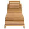 Transat Marron 198 x 55 x 58,5 cm Bois de teck massif 520767520767