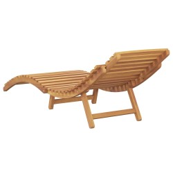 Transat Marron 198 x 55 x 58,5 cm Bois de teck massif 520767520767