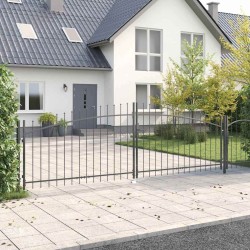Porte Double Woerden Gris 400 x 174,5 cm Acier 520959520959