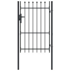 Porte de Clôture avec verrouillage Boxtel Gris 103 x 200 cm 520963520963