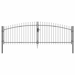 Porte Double Woerden Gris 400 x 199.5 cm Acier 520966520966