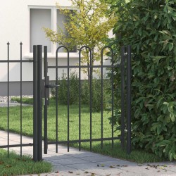 Porte de Clôture avec verrouillage Boxtel Gris 103 x 150 cm 520969520969