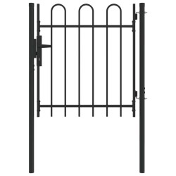 Porte de Clôture avec verrouillage Boxtel Gris 103 x 150 cm 520969520969