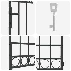 Poteau de clôture. Assen Gris 200 x 88 x 14 cm Acier 520995520995