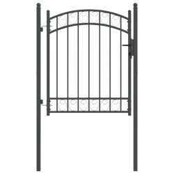 Porte de Clôture Emmen Gris 150 x 100 cm Acier peint par poudre 521029521029