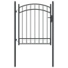 Porte de Clôture Emmen Gris 150 x 100 cm Acier peint par poudre 521029521029