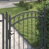 Porte de Clôture Emmen Gris 150 x 100 cm Acier peint par poudre 521029521029