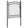 Porte de Clôture Emmen Gris 150 x 100 cm Acier peint par poudre 521029521029
