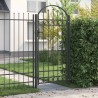 Porte de Clôture Assen Gris 100 x 195 cm Acier enduit de poudre 521036521036