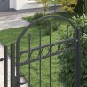 Porte de Clôture Assen Gris 100 x 195 cm Acier enduit de poudre 521036521036