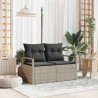 Canapé de jardin avec coussin 120 x 62 x 69 cm polyrotin 521053521053