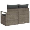 Canapé de jardin avec coussin 120 x 62 x 69 cm polyrotin 521055521055