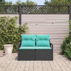 Canapé de jardin avec coussin 120 x 62 x 69 cm polyrotin 521056521056