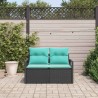 Canapé de jardin avec coussin 120 x 62 x 69 cm polyrotin 521056521056