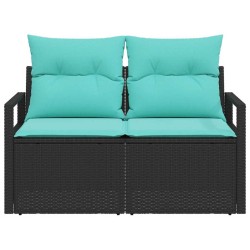Canapé de jardin avec coussin 120 x 62 x 69 cm polyrotin 521056521056
