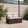 Canapé de jardin avec coussin 120 x 62 x 69 cm polyrotin 521057521057