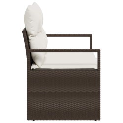 Canapé de jardin avec coussin 120 x 62 x 69 cm polyrotin 521057521057