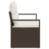 Canapé de jardin avec coussin 120 x 62 x 69 cm polyrotin 521057521057