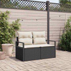 Canapé de jardin avec coussin 120 x 62 x 69 cm polyrotin 521058521058