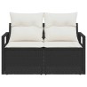 Canapé de jardin avec coussin 120 x 62 x 69 cm polyrotin 521058521058