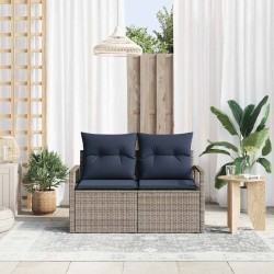 Canapé de jardin avec coussin 120 x 62 x 69 cm polyrotin 521072521072