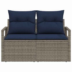 Canapé de jardin avec coussin 120 x 62 x 69 cm polyrotin 521072521072