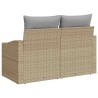 Canapé de jardin avec coussin 123 x 62 x 69 cm polyrotin 521073521073