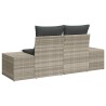 Canapé de jardin avec coussin Gris 184 x 62 x 69 cm polyrotin 521074521074