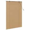 Store enrouleur avec des rideaux Marron 100 x 160 cm Bambou 521080521080