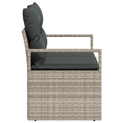 Canapé de jardin avec coussin 120 x 62 x 69 cm polyrotin 521086521086